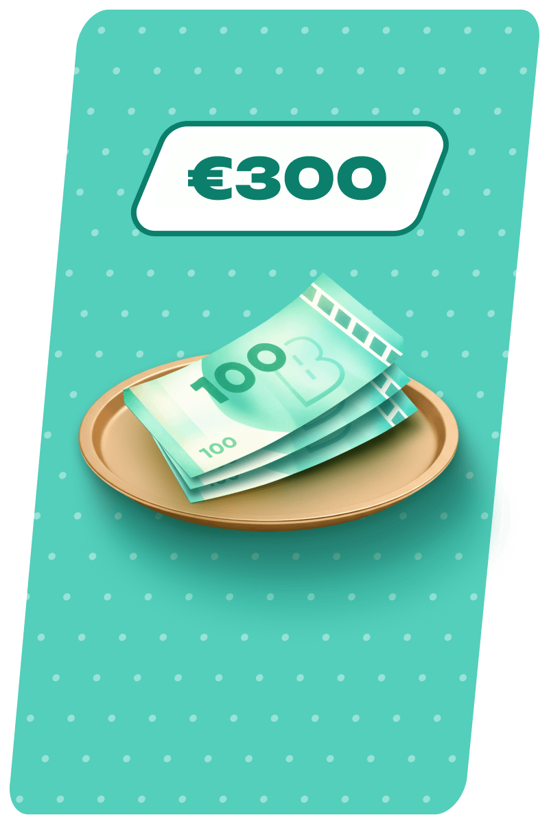 Mache eine Einzahlung von 300&nbsp;€